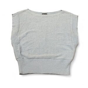 Ann Taylor Factory Light Blue Sleeveless Sweater